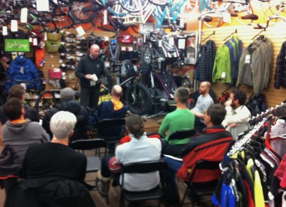 Pete McAdams at Olympia Ultra-Actif Epica mtg 14 Jan 16