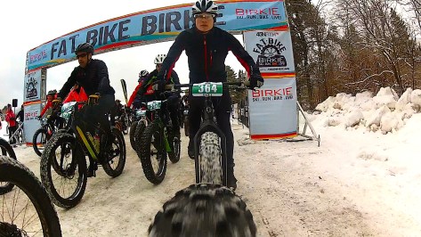 2016 Fat Bike Birkie - Rear Cam Screencap 1