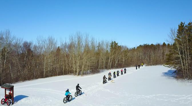 Awesome Group Fatbike Ride & BBQ at Grand Beach Prov Park