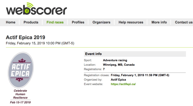 Actif Epica 2019:  Race Registration is Live