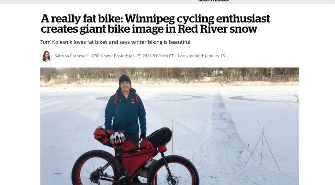 CBC Reports: Huge Fatbike on the Red River draws attention to the Fatbike Community