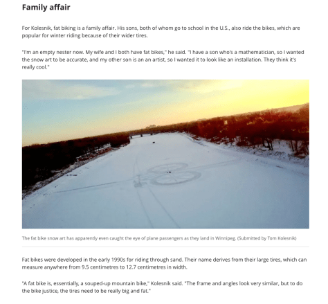 CBC 15 Jan 18 Report - Really Big Fatbike on the River Pic 3