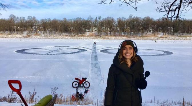 CBC Reporter discovers a HUGE Fat Bike on the Red River