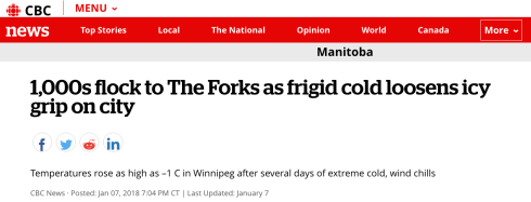 CBC News Report 7 Jan 18 - Dutch Riders Pic 1