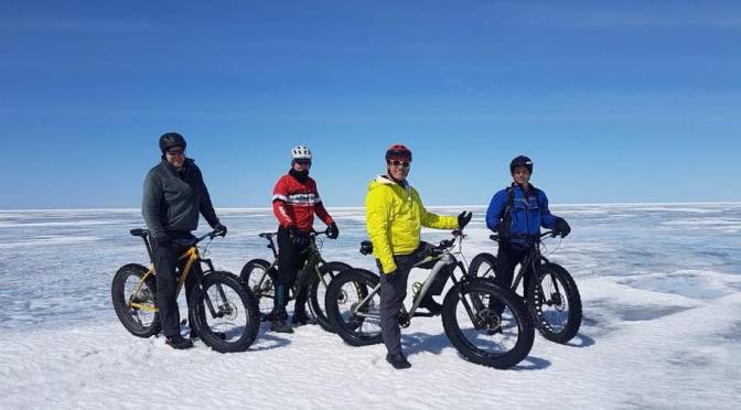 Still Fatbiking on Lake Winnipeg