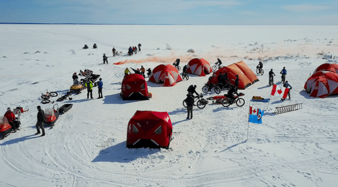 Amazing Day of Fatbike Adventure and Memorial Celebration on Lake Winnipeg!