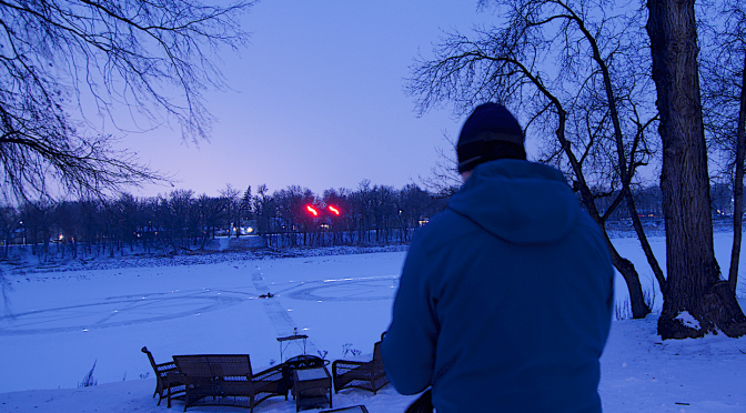 Huge Fatbike on the Red River: Drone gives a bird’s eye view!