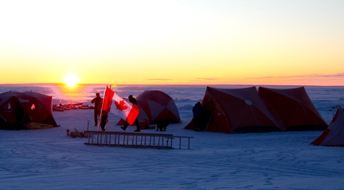 Good Morning from ‘Camp Barr’ at the Middle of Lake Winnipeg!