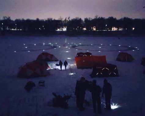 Tent City Camp Site on Red River 12