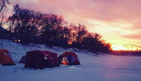 Tent City Camp Site on Red River 13