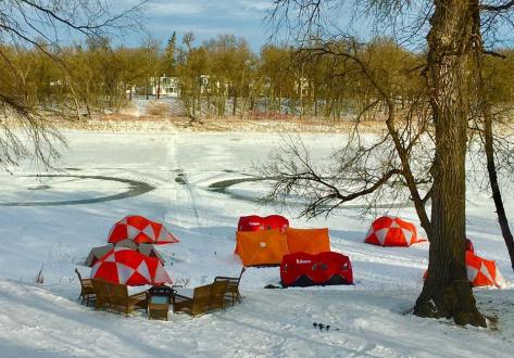 Tent City Camp Site on Red River 21