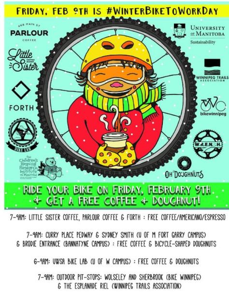 Winter Ride Your Bike To Work Day 2018 - Poster