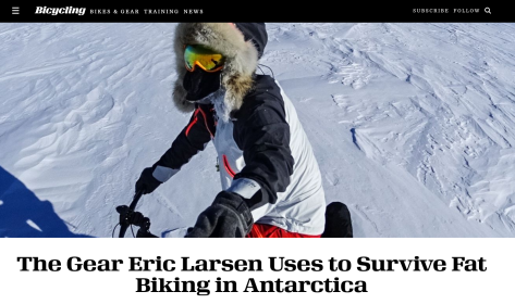 Fatbiking Antarctica - Eric Larson Bucycling Article - 1